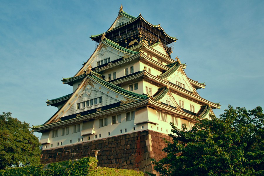 Osaka Castle in the afternoon 